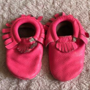 Freshly Picked Neon Pink Moccasins